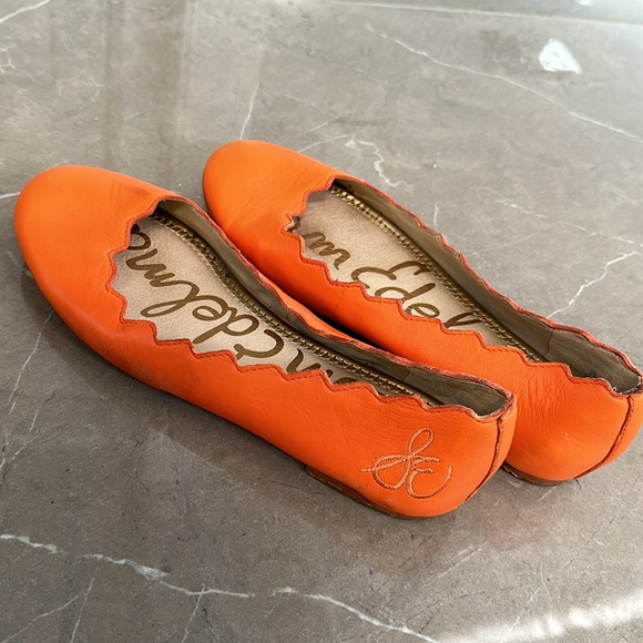 SAM EDELMAN: orange Sam Edelman ballet flats - Picture 2 of 3